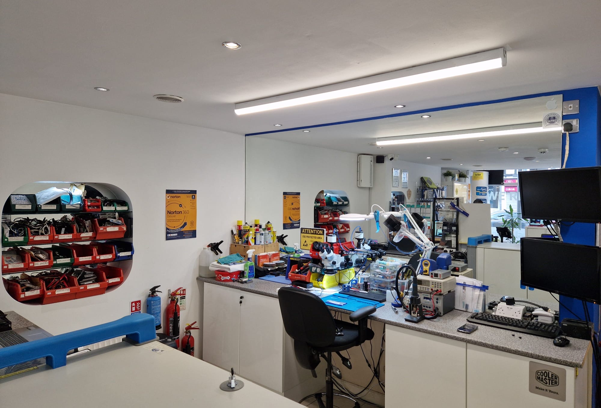 Inside the Laptop Repair Hut workshop