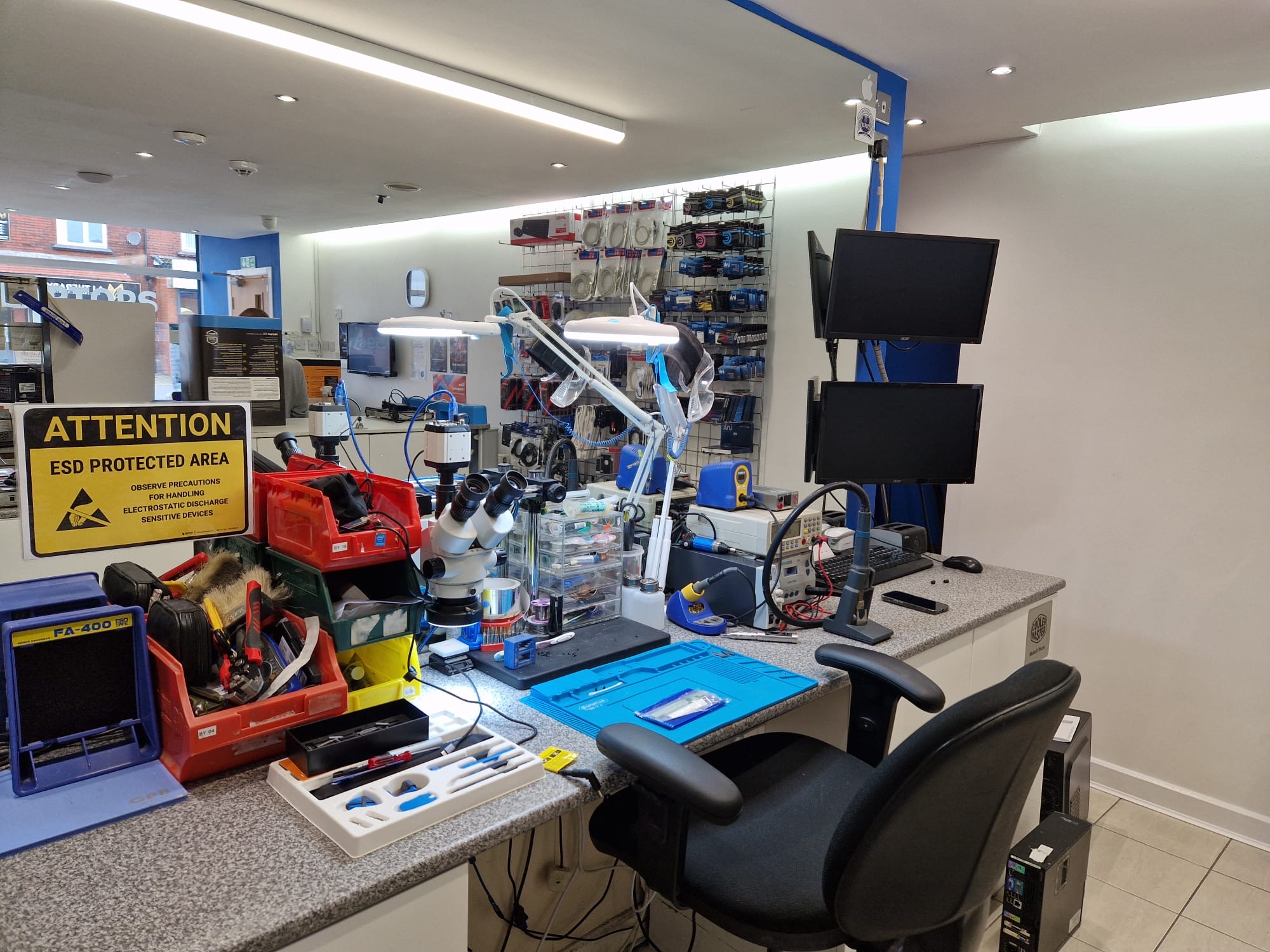 Laptop Repair Hut repair bench